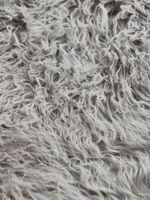 Tibetan Sheepskin Double Rug - Soft Grey