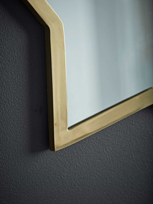 Antique Brass Star Mirror