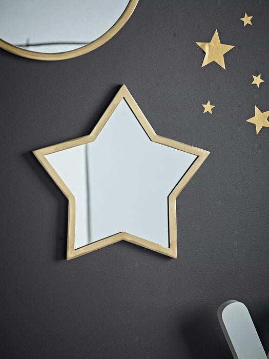 Antique Brass Star Mirror