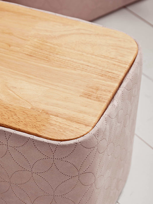 Two Wooden Topped Storage Tubs