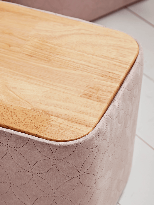 Two Wooden Topped Storage Tubs