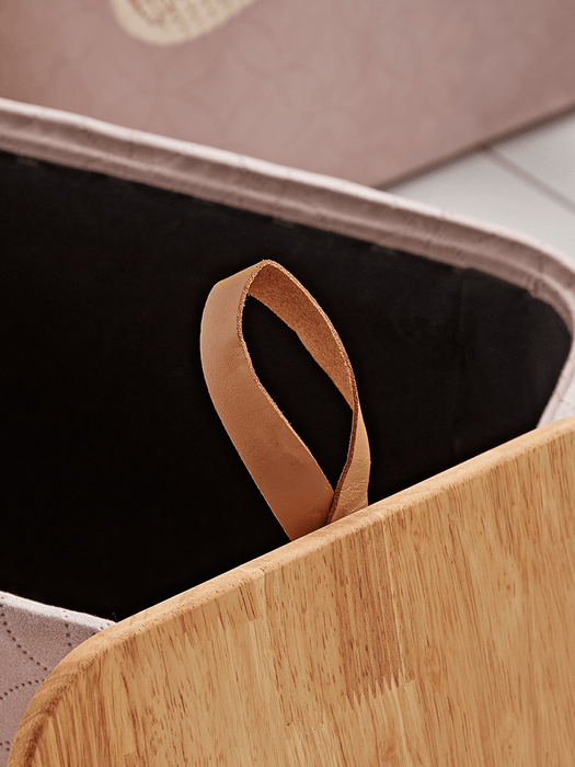 Two Wooden Topped Storage Tubs
