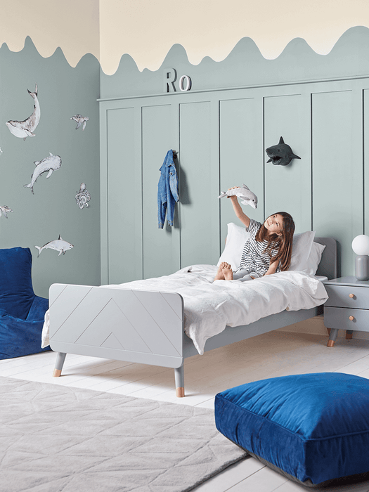 Lowen Bed - Soft Grey
