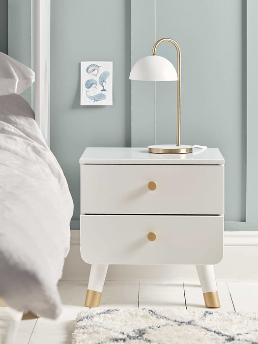Lowen Bedside Table - White