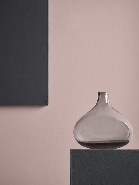 Grey Glass Tapered Vase
