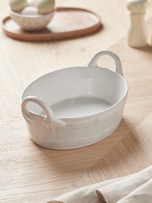 White Handle Bowl