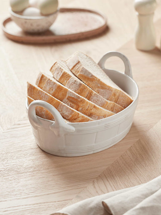 White Handle Bowl