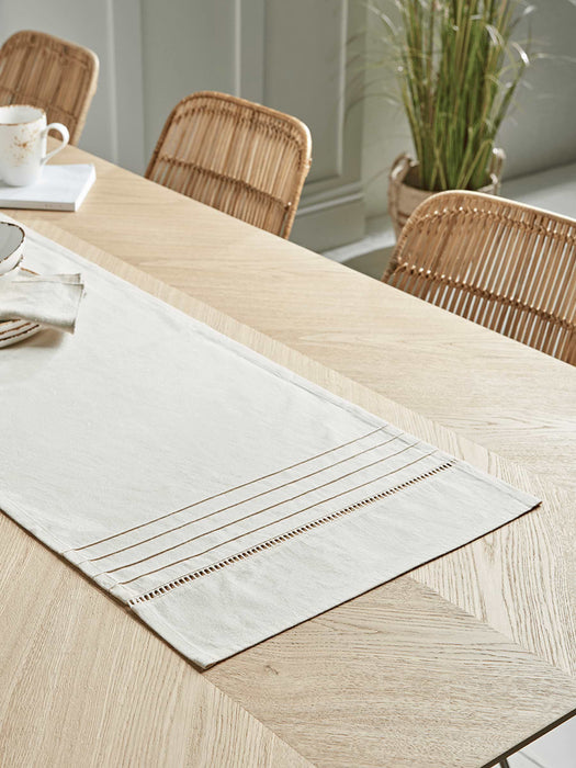Cotton Table Runner - Natural