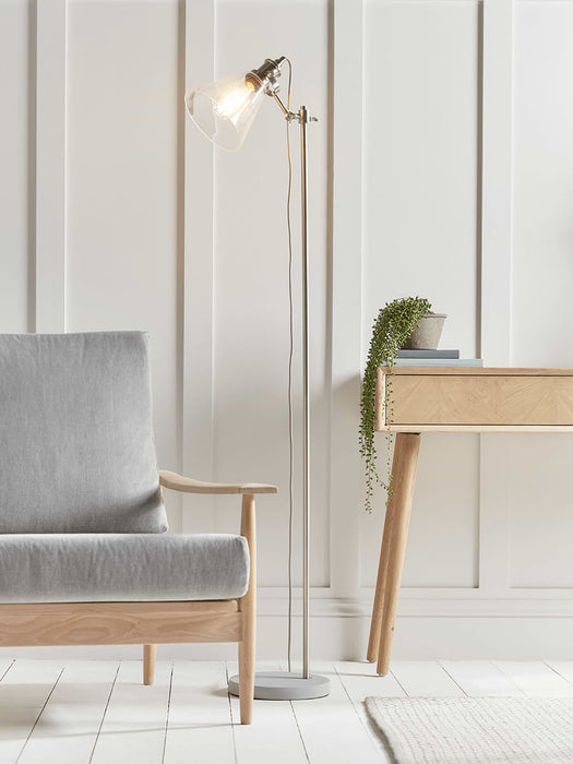 Glass & Concrete Floor Lamp