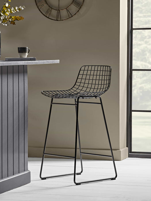 Black Iron Counter Stool