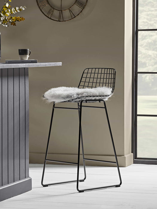 Black Iron Counter Stool