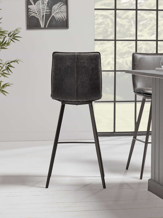 Two Williamsburg High Stools - Carbon