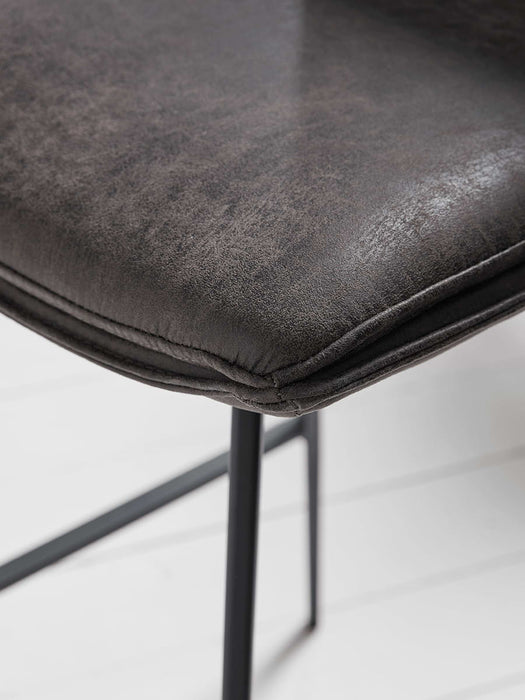 Two Williamsburg High Stools - Carbon