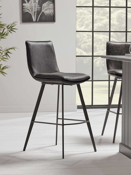 Two Williamsburg High Stools - Carbon