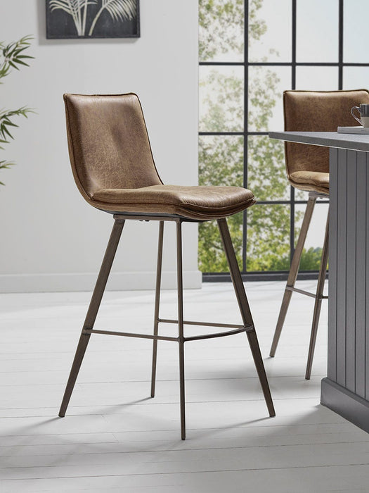 Two Williamsburg High Stools - Tan