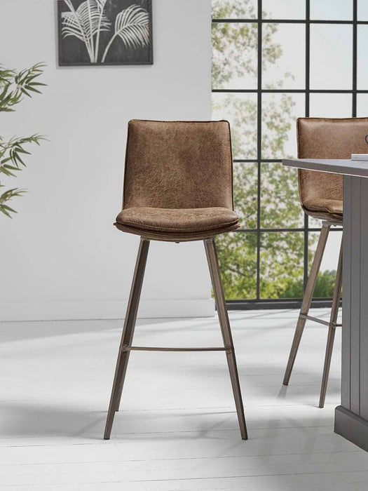 Two Williamsburg High Stools - Tan