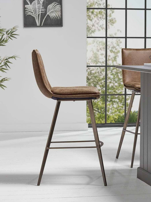 Two Williamsburg High Stools - Tan