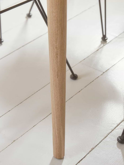 Chevron Oak Extendable Rectangle Dining Table - 6 to 8 Seater