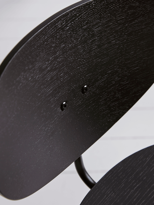Two High Back Counter Stools - Black