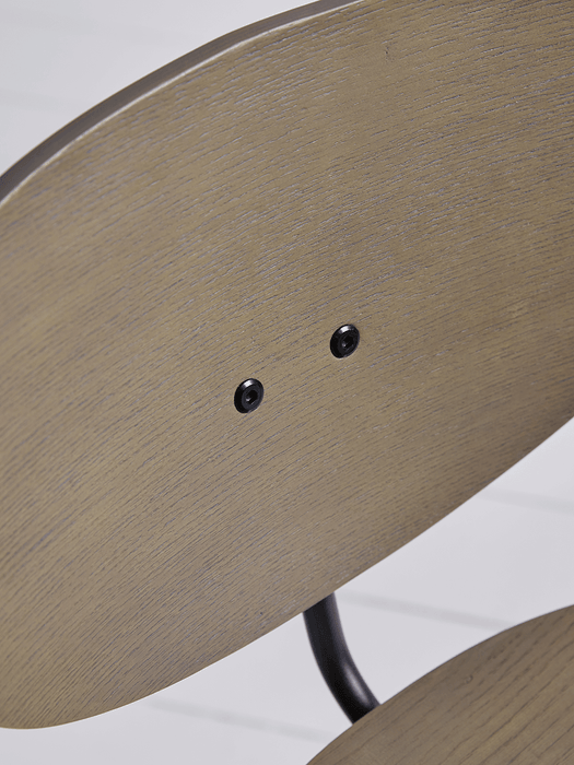 Two High Back Counter Stools - Grey