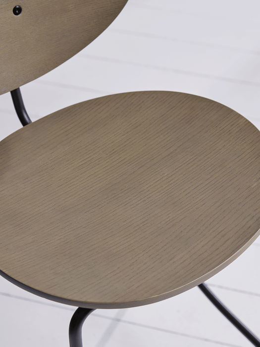 Two High Back Counter Stools - Grey