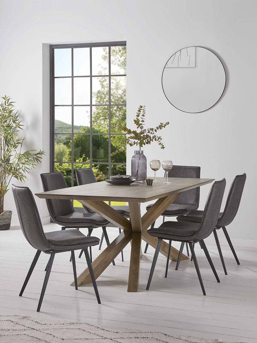 Williamsburg Carbon Faux Leathe Upholstered Dining Chairs - Set of 2