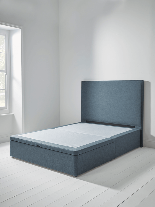 Lina Storage Bed Base - Navy Kingsize