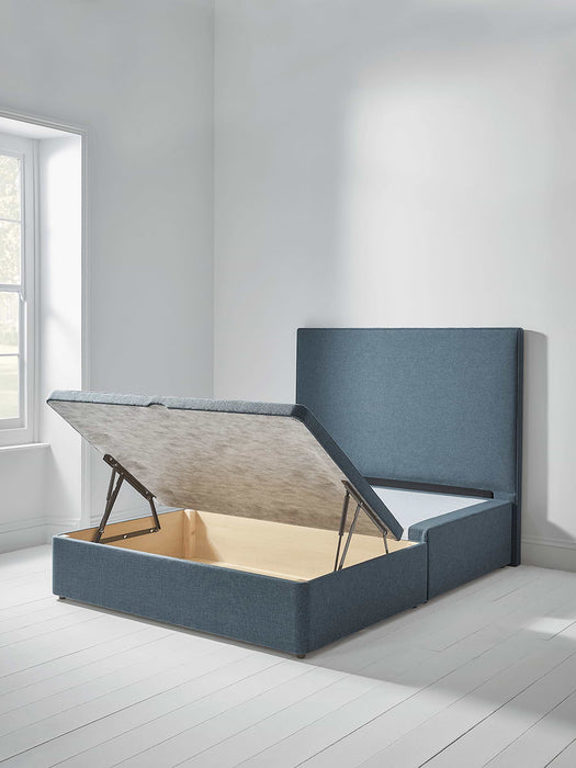 Lina Storage Bed Base - Navy Kingsize