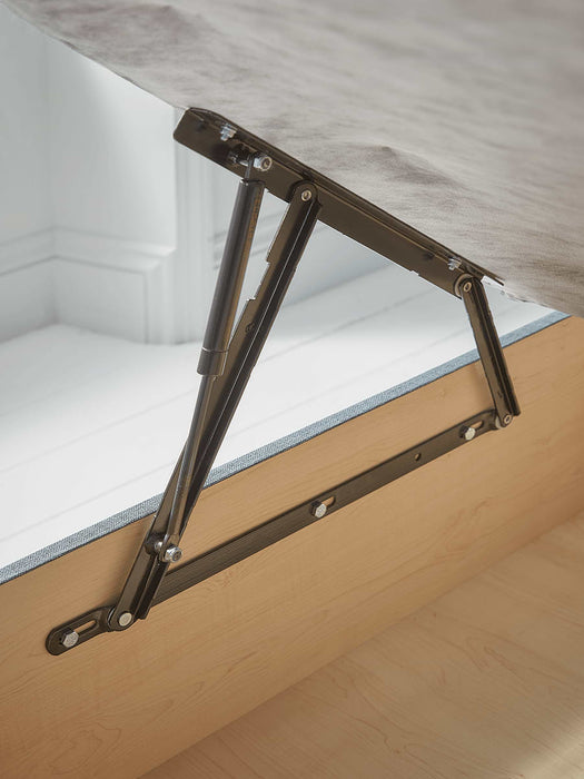 Lina Storage Bed Base - Navy Kingsize