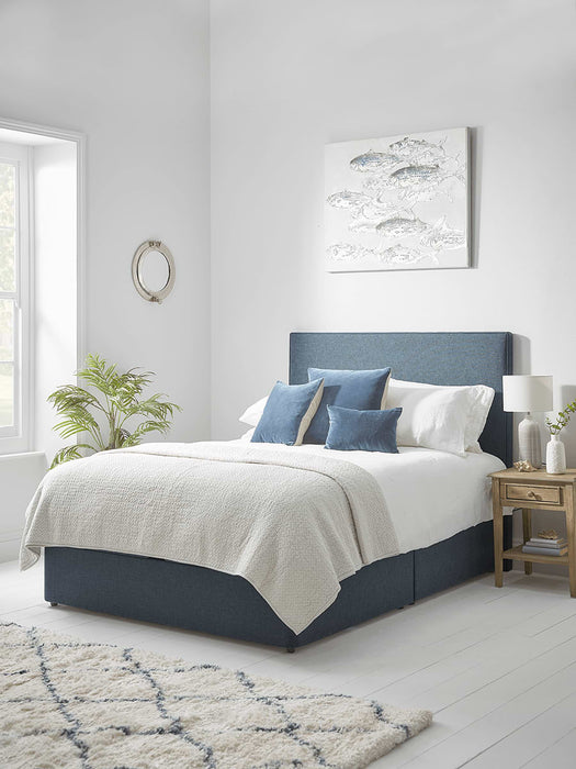 Lina Storage Bed Base - Navy Kingsize