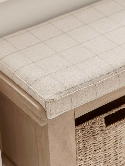 Burford Oak Storage Bench