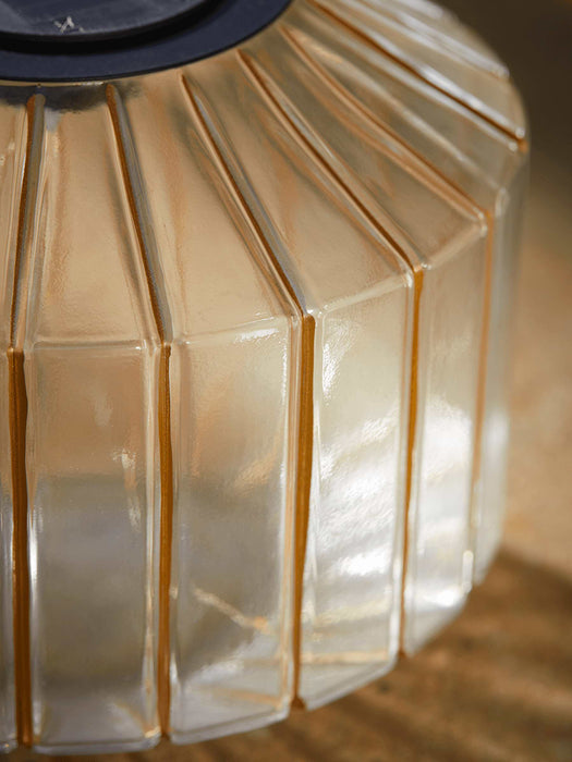 Two Solar Geometric Table Lamps