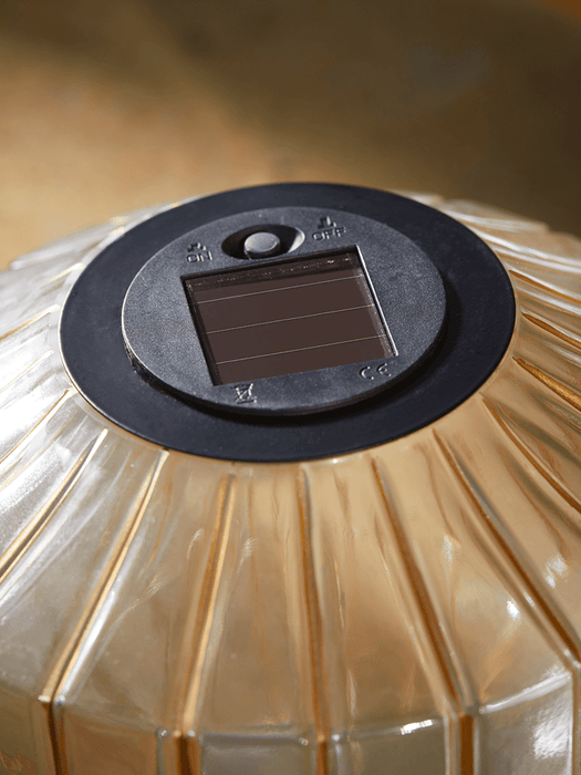 Two Solar Geometric Table Lamps
