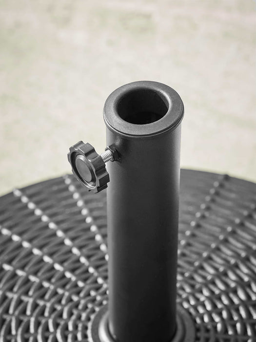 Round Parasol Base - Black