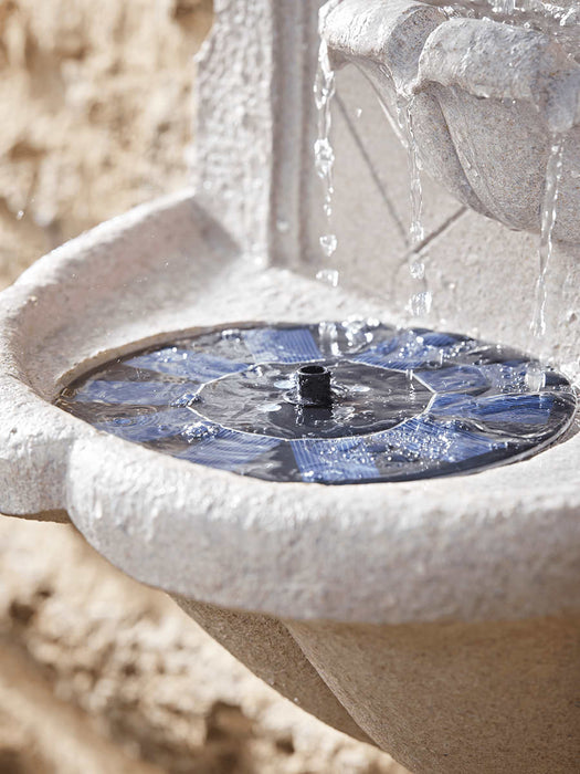 Scalloped Wall Mounted Solar Water Feature