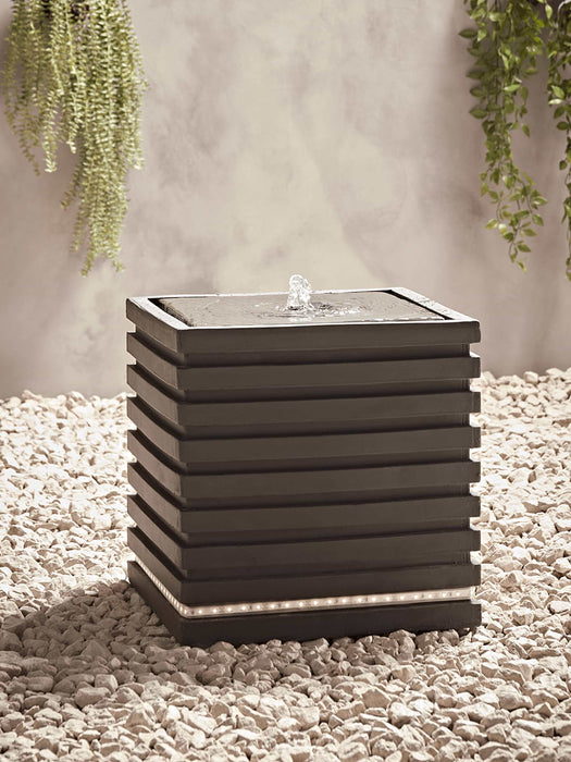 Ridged Light Up Water Feature
