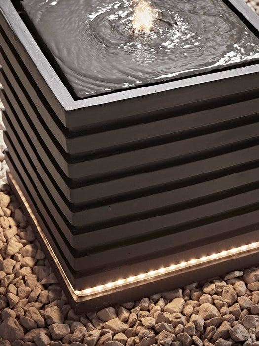 Ridged Light Up Water Feature