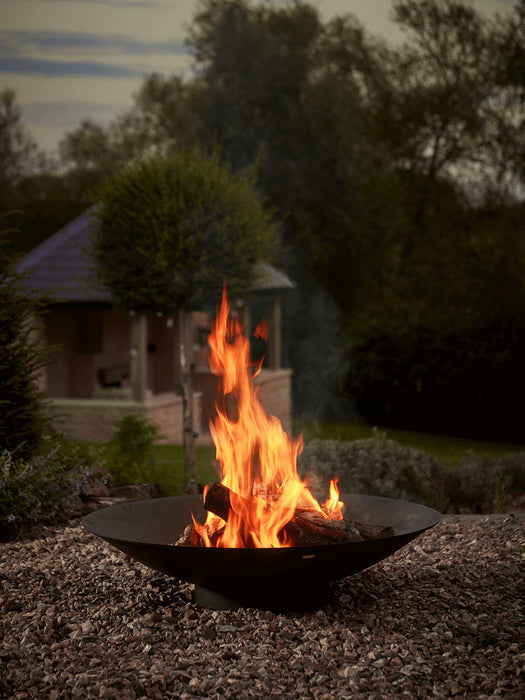 Round Iron Fire Pit - Black