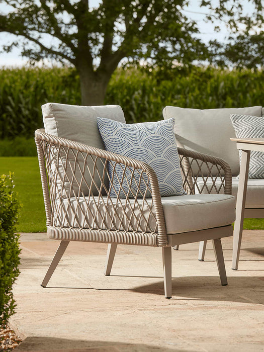 Woven Rope Corner Dining Set & Lounge Chair