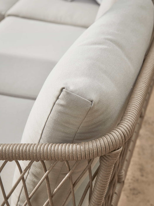 Woven Rope Corner Dining Set & Lounge Chair