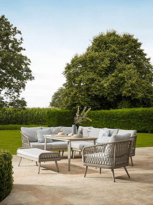 Woven Rope Corner Dining Set & Lounge Chair