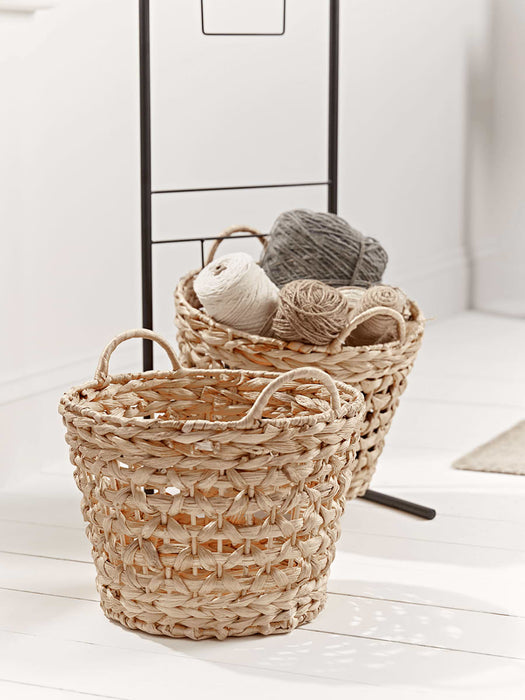 Tiered Woven Storage Basket