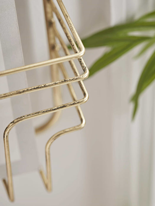 Gold Wall Magazine Rack