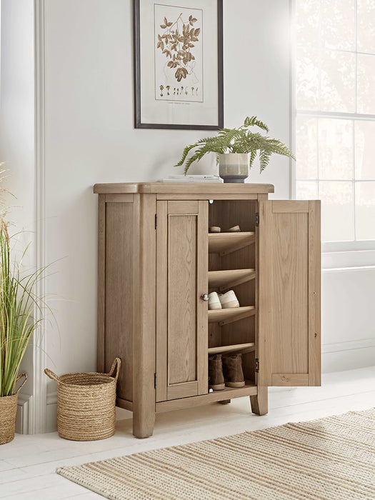 Burford Oak Shoe Cupboard