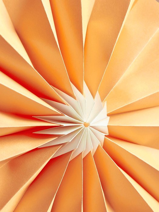 Three Hanging Paper Flowers