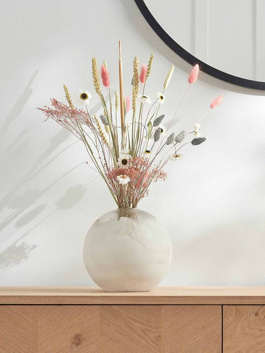 Frosted Globe Vase