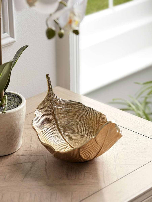 Textured Gold Leaf Bowl