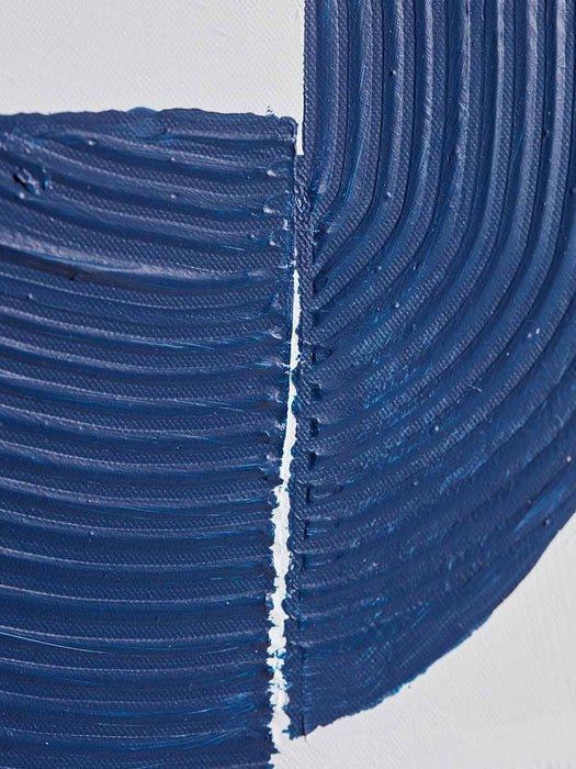 Blue Textured Abstract Canvas