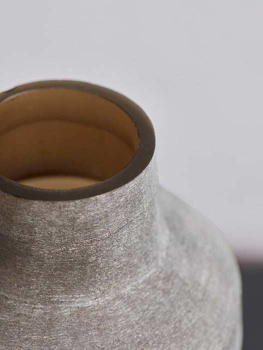Frosted Ribbed Vase