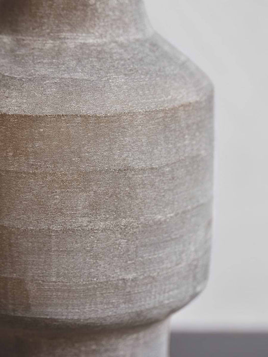 Frosted Ribbed Vase
